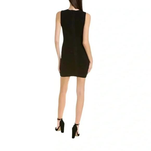 Herve Leger Ottoman Mini Dress Black Size S NWT - Picture 8 of 9